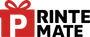 Printemate Logo with the letter 'P' in a large red gift box