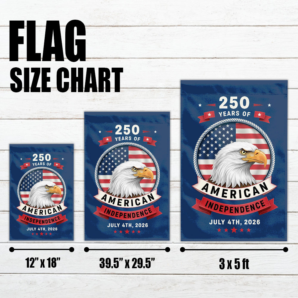 250th American Independence Garden Flag – Bald Eagle 4th of July 2026-W020725-6-mk4