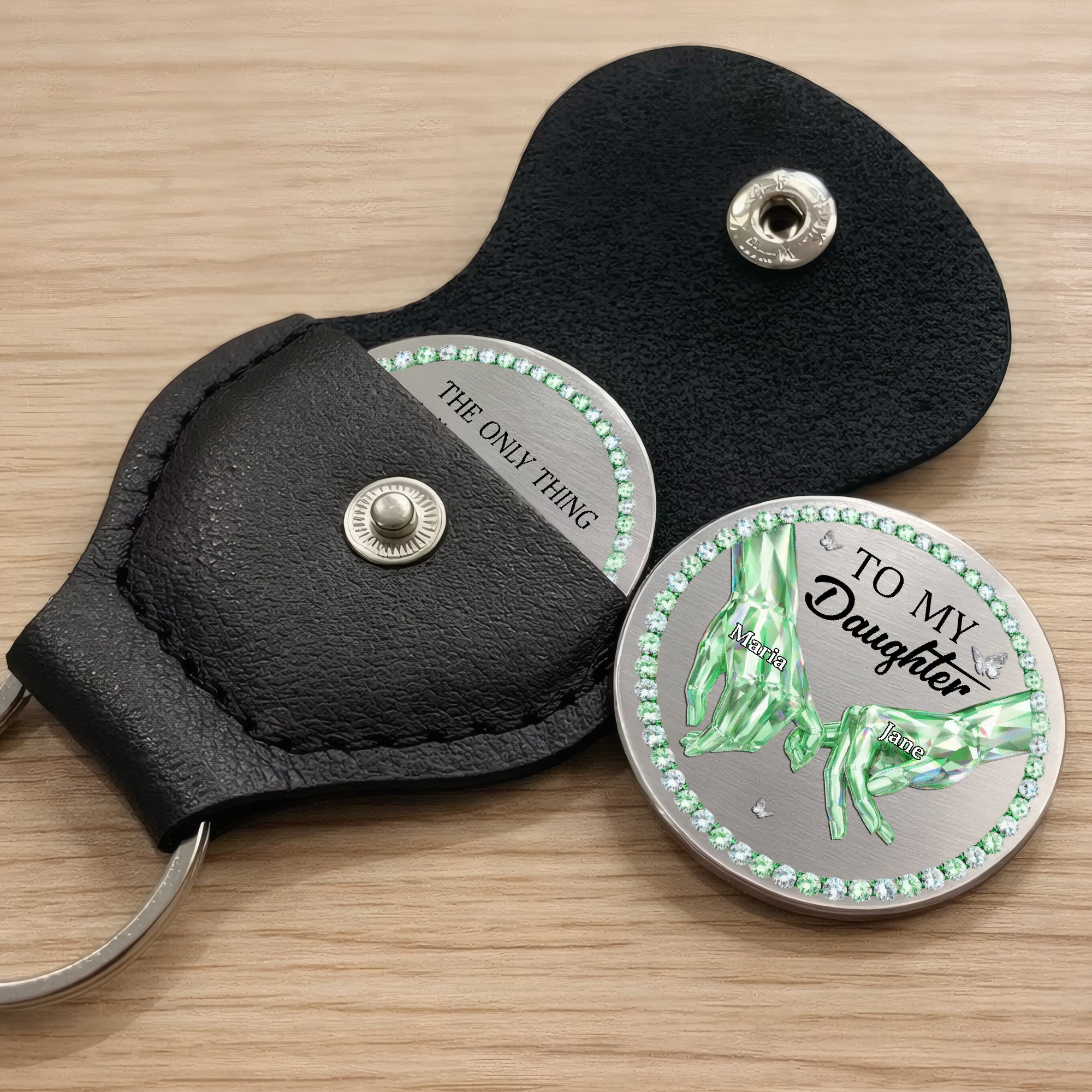 Custom Pocket Hug Token - To My Daughter - New Mom Gift from Mother