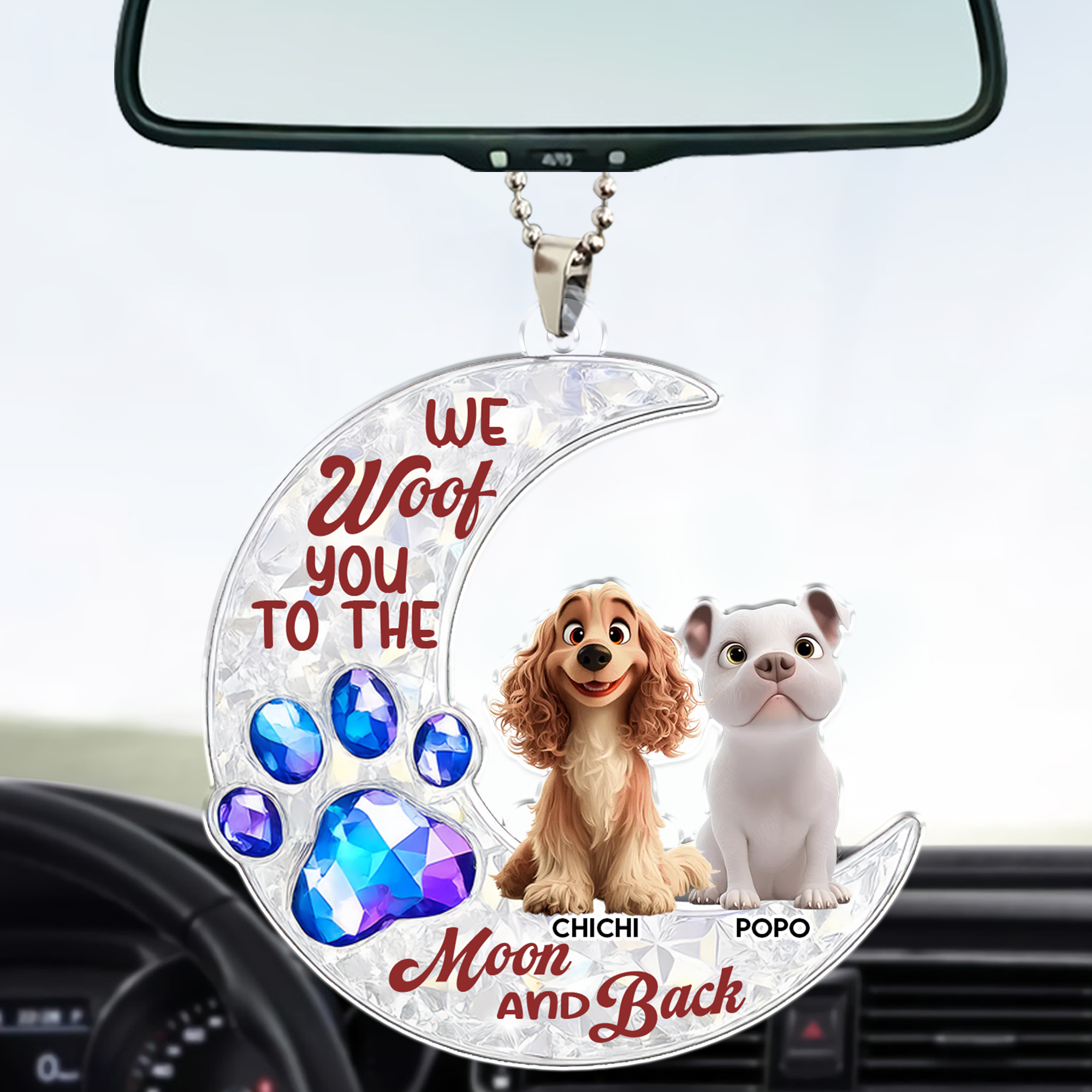 Personalized Car Ornament – Custom Pet Photo Drive Safe Gift for Pet Lovers - Cat Mum