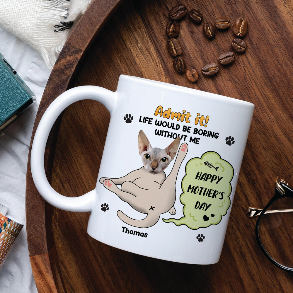 Custom Gift for Cat Lovers - Cherish Cozy Moments Together – Personalized 3D Effect Coffee Mug