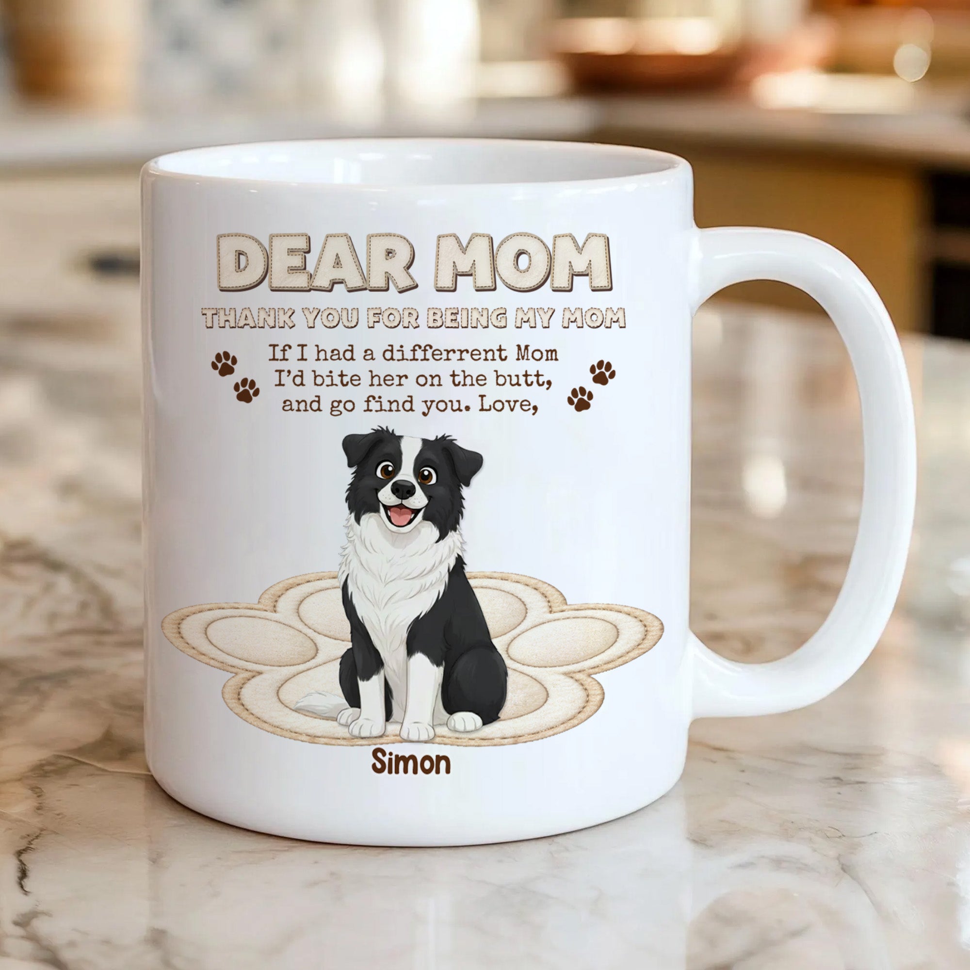 Dear Mom From Your Pets – Personalized Dog and Cat Mug