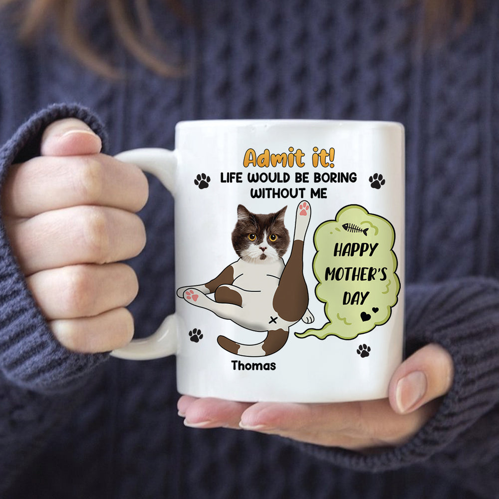 Custom Gift for Cat Lovers - Cherish Cozy Moments Together – Personalized 3D Effect Coffee Mug