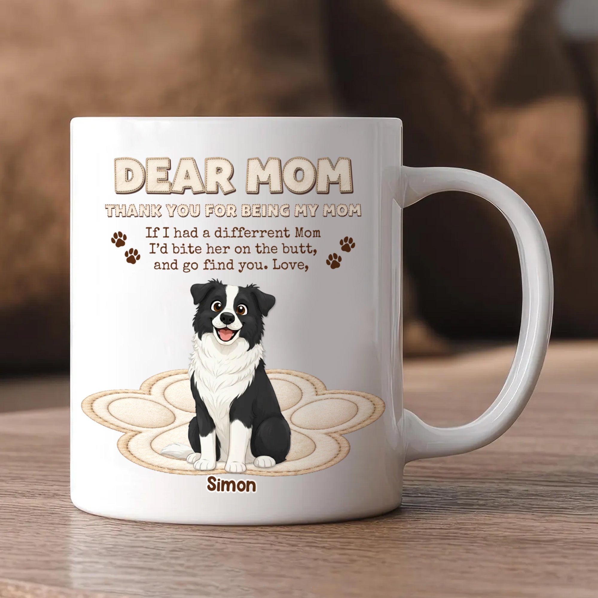 Dear Mom From Your Pets – Personalized Dog and Cat Mug