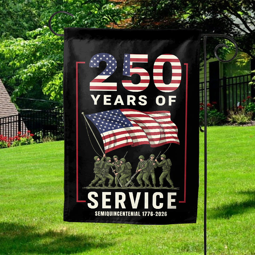4th of July Flag – 250 Years of Service Semiquincentennial 1776–2026 | American Patriotic Banner-W020725-5-mk1