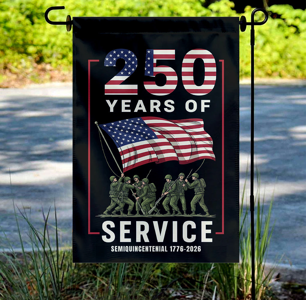 4th of July Flag – 250 Years of Service Semiquincentennial 1776–2026 | American Patriotic Banner-W020725-5-mk4