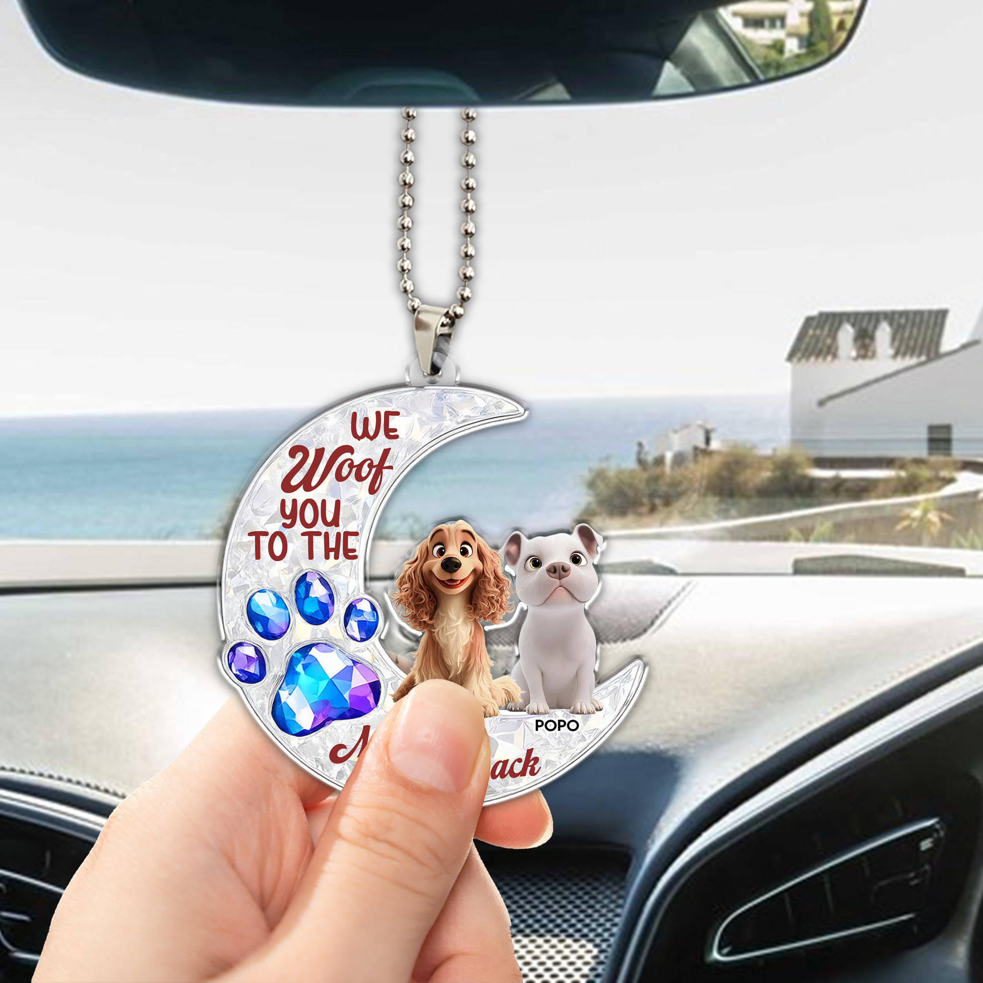 Personalized Car Ornament – Custom Pet Photo Drive Safe Gift for Pet Lovers - Cat Mum