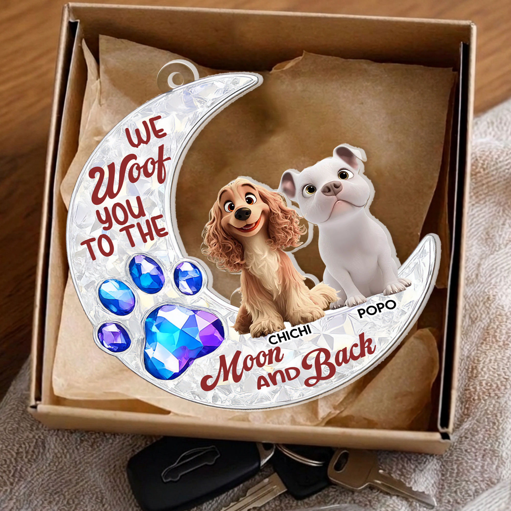 Personalized Car Ornament – Custom Pet Photo Drive Safe Gift for Pet Lovers - Cat Mum