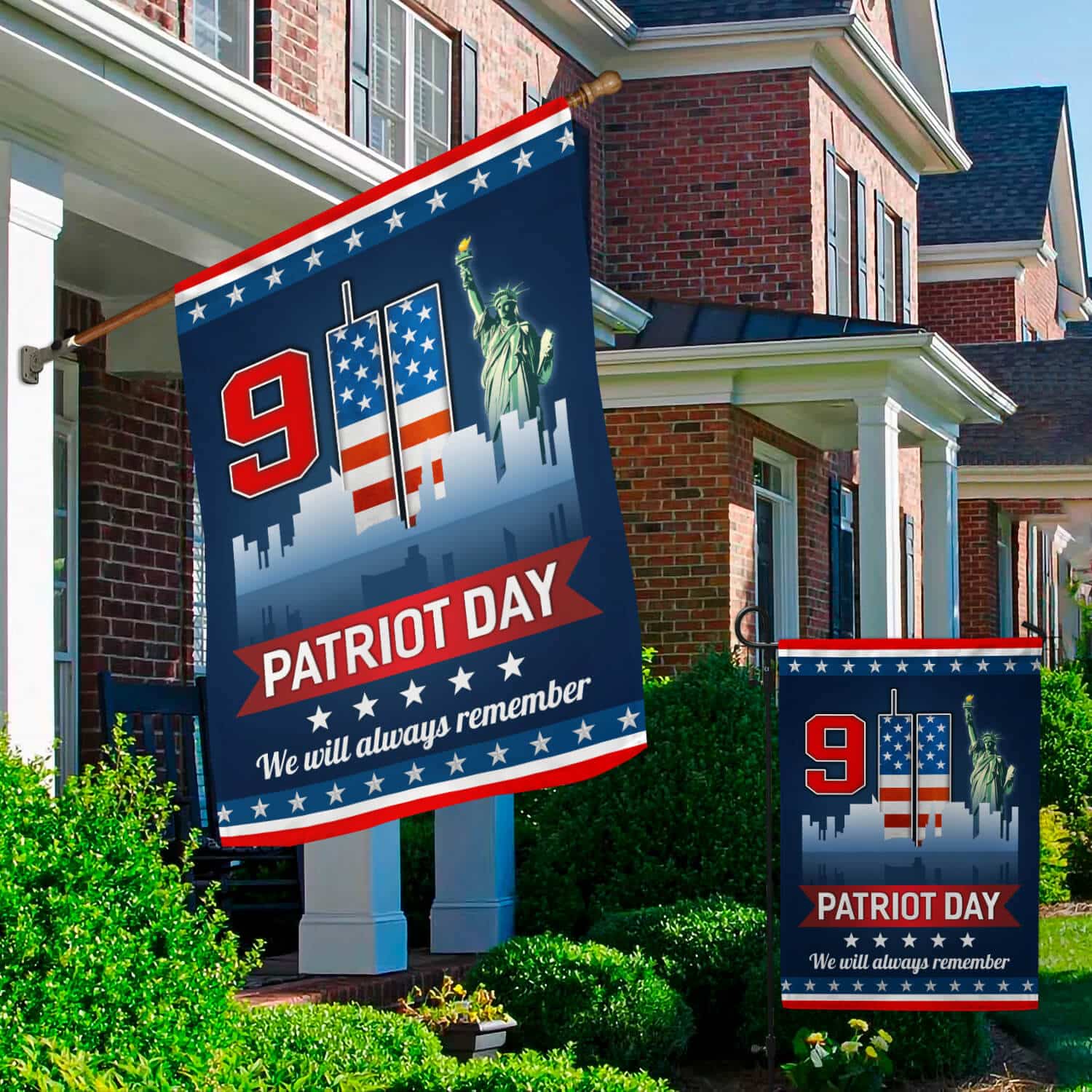 9/11 Patriot Day Garden Flag – We Will Never Forget September 11 Memorial Flag-140725-4-mk3