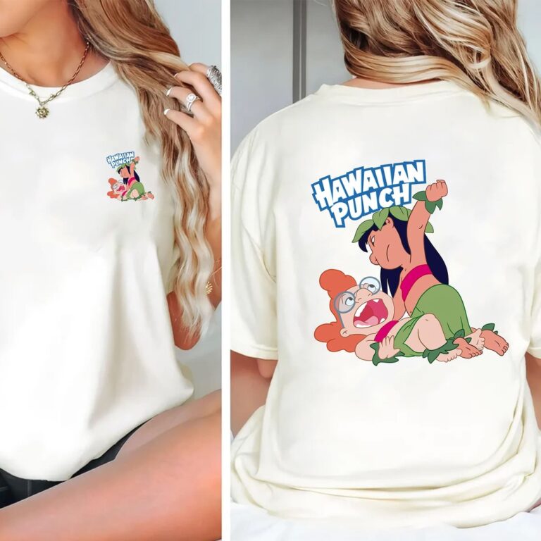Funny Hawaiian Punch Cartoon Shirt - Lilo Style Graphic Tee, Sweater & Hoodie-W250725-01-mk1