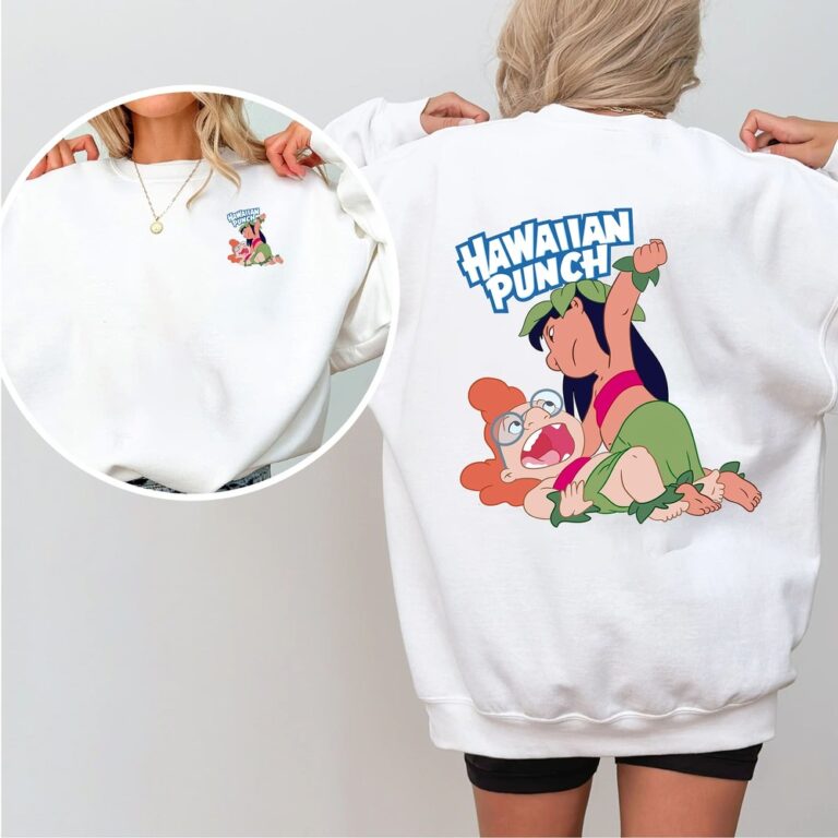 Funny Hawaiian Punch Cartoon Shirt - Lilo Style Graphic Tee, Sweater & Hoodie-W250725-01-mk2
