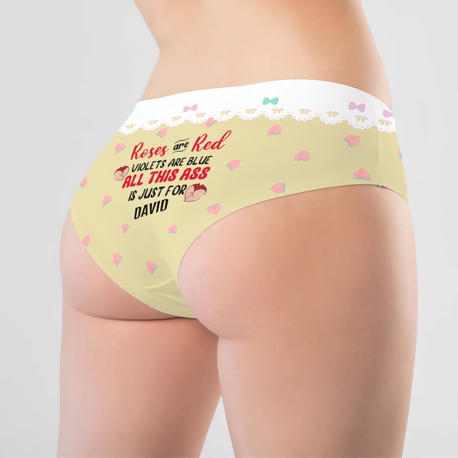Funny Romantic Panties - Personalized Women’s Underwear-mk-3