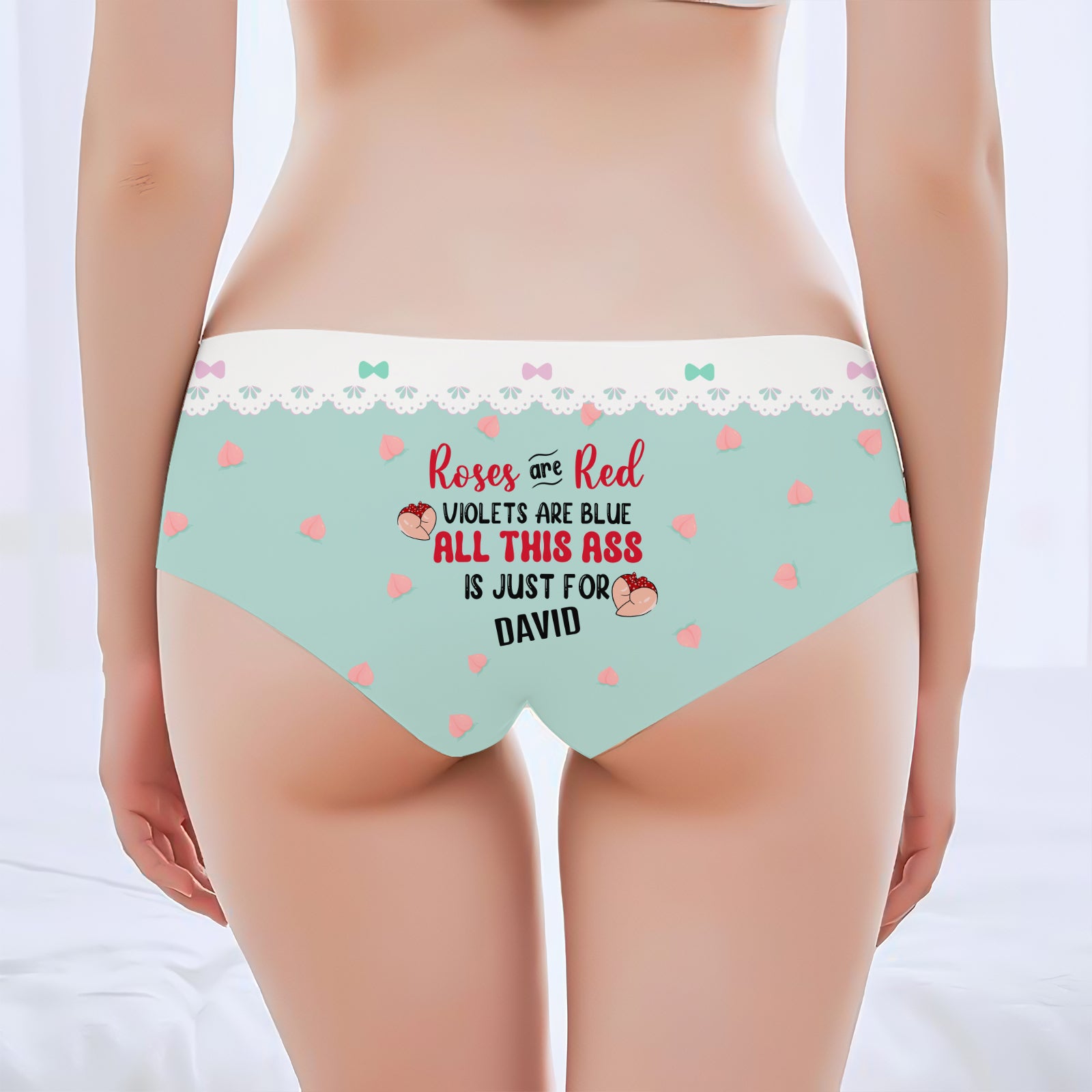Funny Romantic Panties - Personalized Women’s Underwear-mk-5