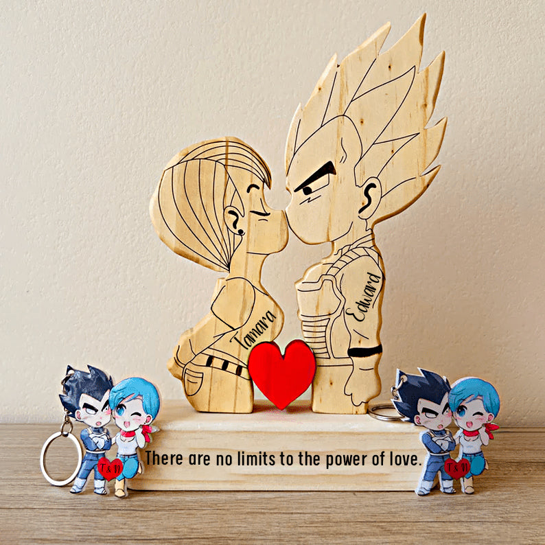 Goku Wooden Puzzle for Couples - Personalized Romantic Love Decor-CVK230725P03-mk1