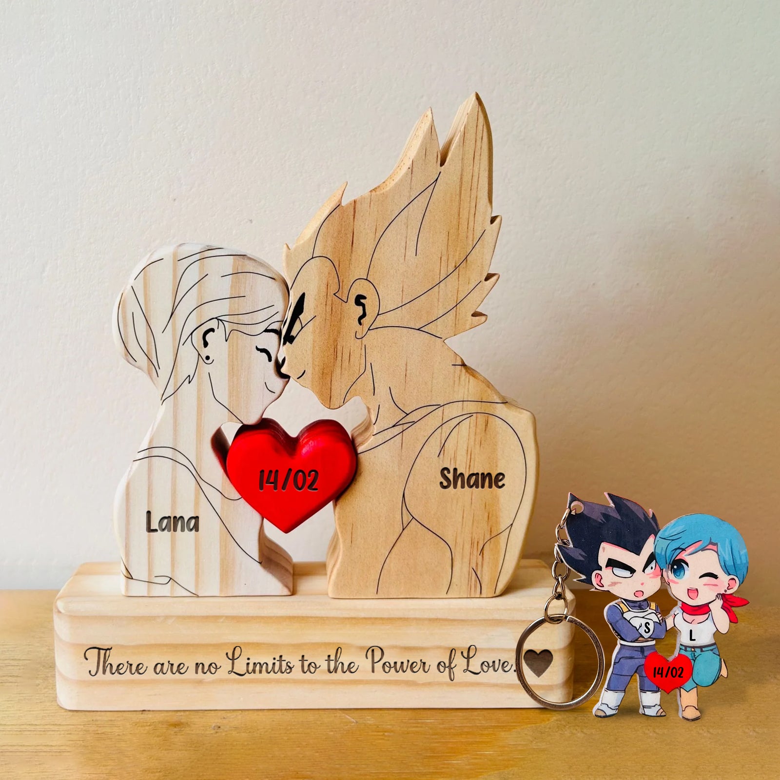 Goku Wooden Puzzle for Couples - Personalized Romantic Love Decor-CVK230725P03-mk6