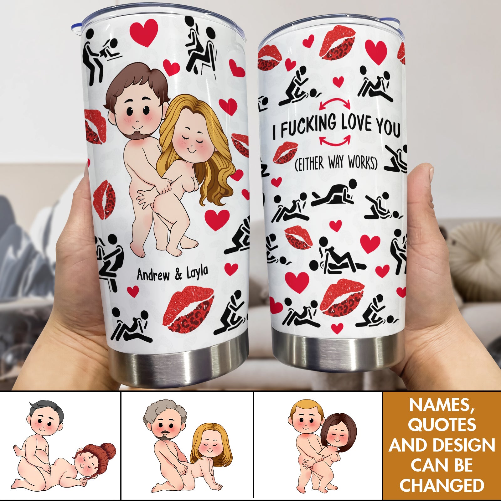 I F*cking Love You - Personalized Tumbler For Couples-mk1