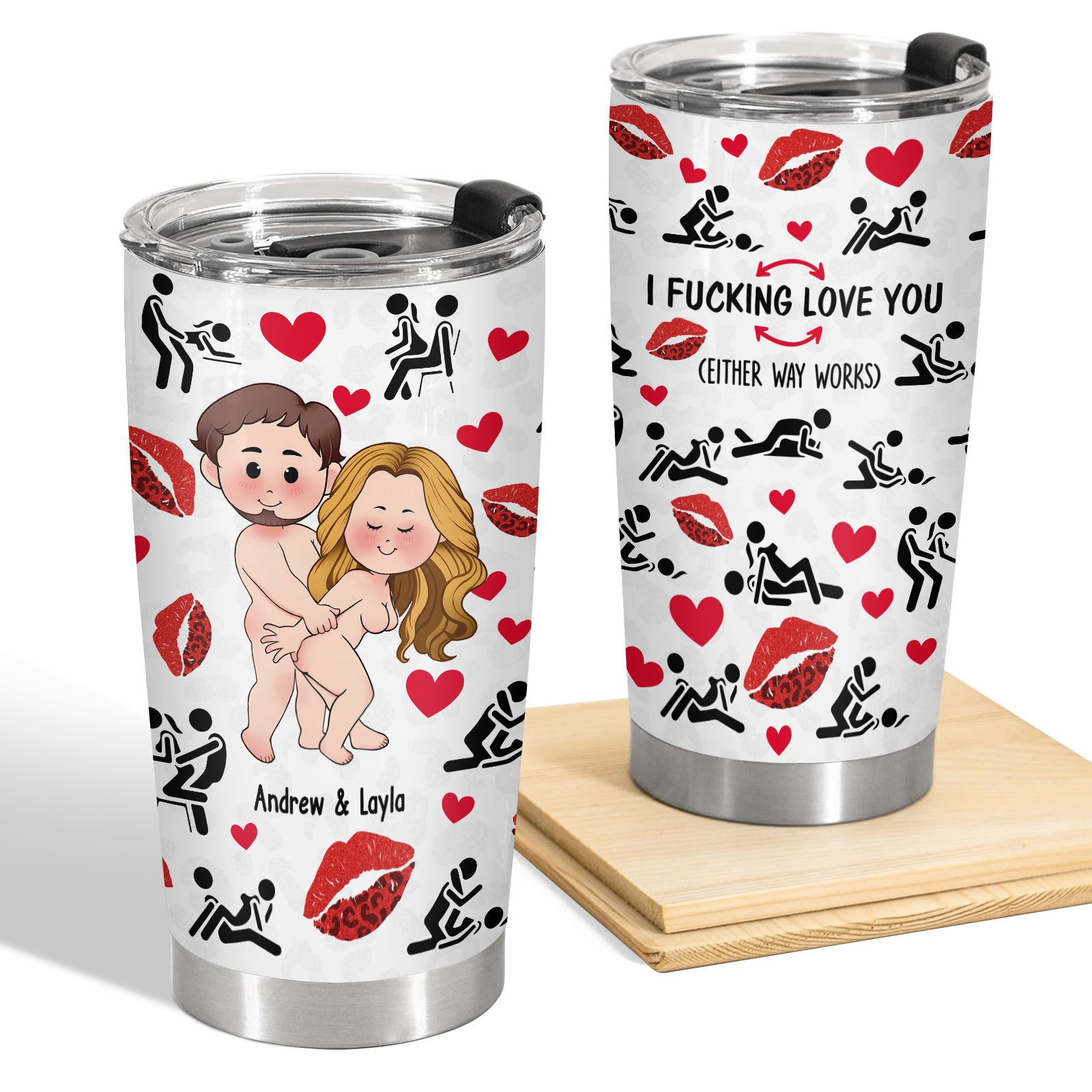 I F*cking Love You - Personalized Tumbler For Couples-mk2