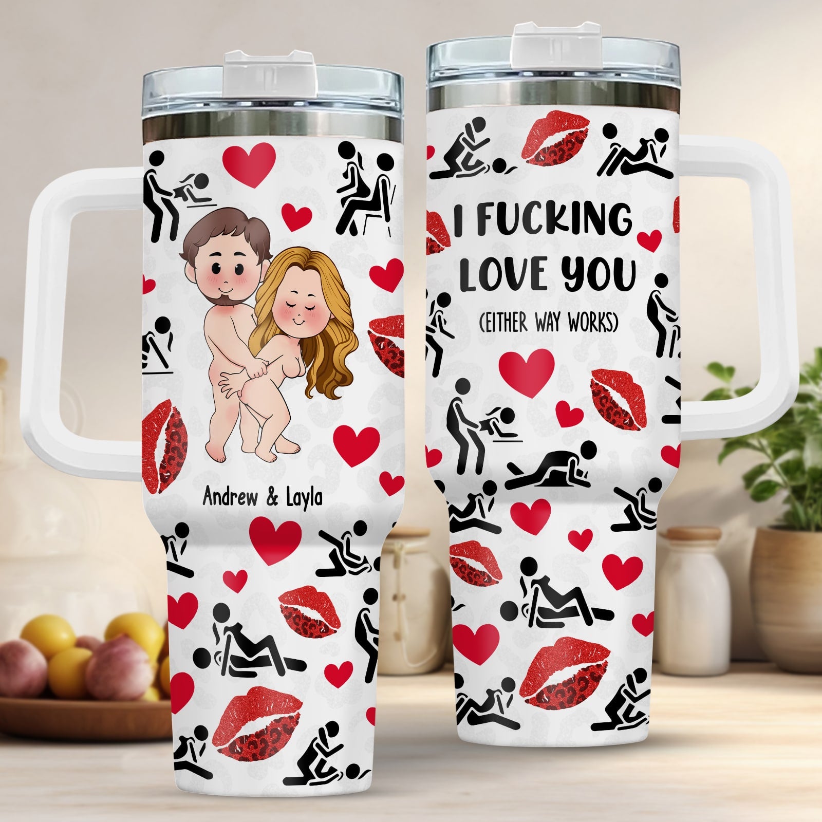I F*cking Love You - Personalized Tumbler For Couples-mk6
