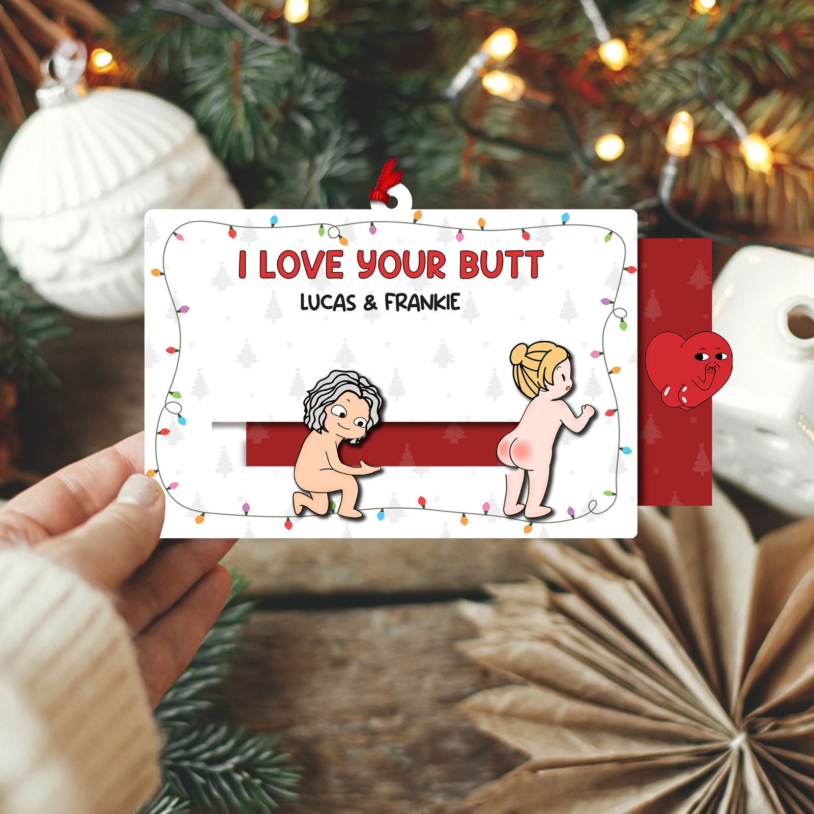 I Love Your Butt - Personalized Wooden Slider Card For Couples-P2509-1108-mk5
