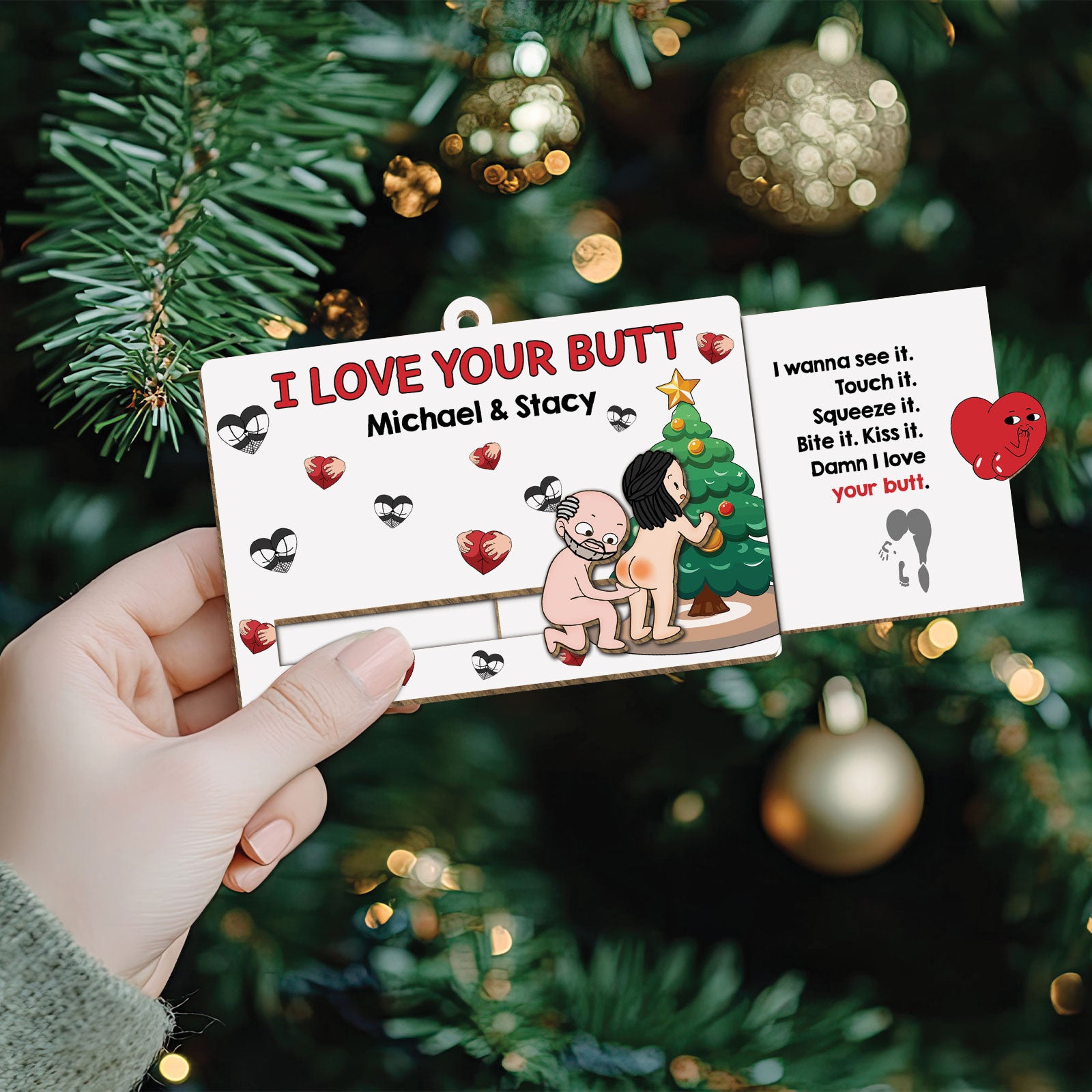 Just Remind You That I Love You – Personalized Wooden Slider Card for Couples-mk3