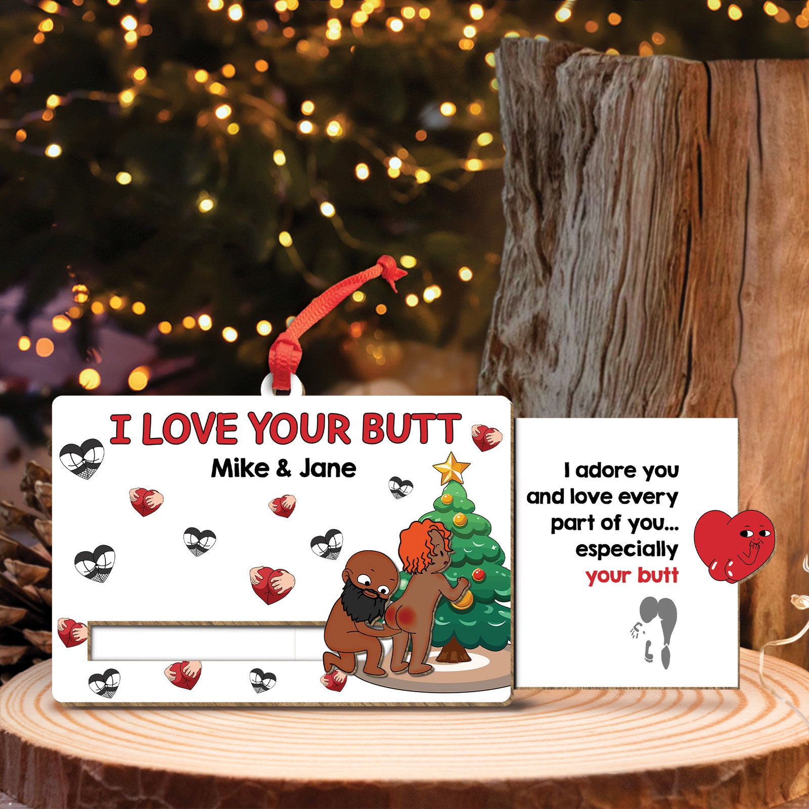 Just Remind You That I Love You – Personalized Wooden Slider Card for Couples-mk5