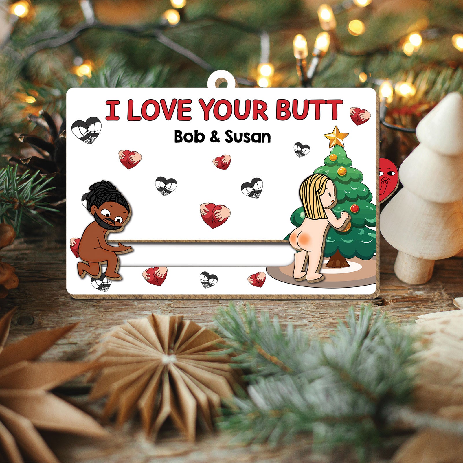 Just Remind You That I Love You – Personalized Wooden Slider Card for Couples-mk6