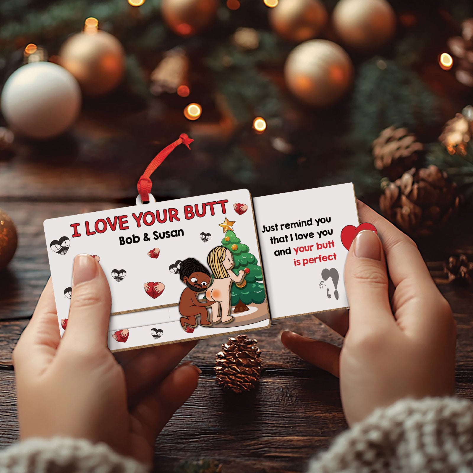 Just Remind You That I Love You – Personalized Wooden Slider Card for Couples-mk7