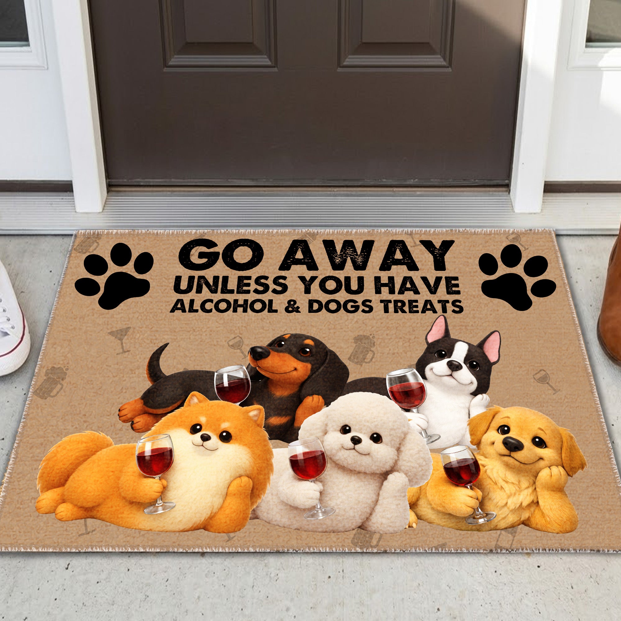 Custom Door Mat - Personalized 3D Dog Breed - Welcome Mat Gift For Dog Lovers