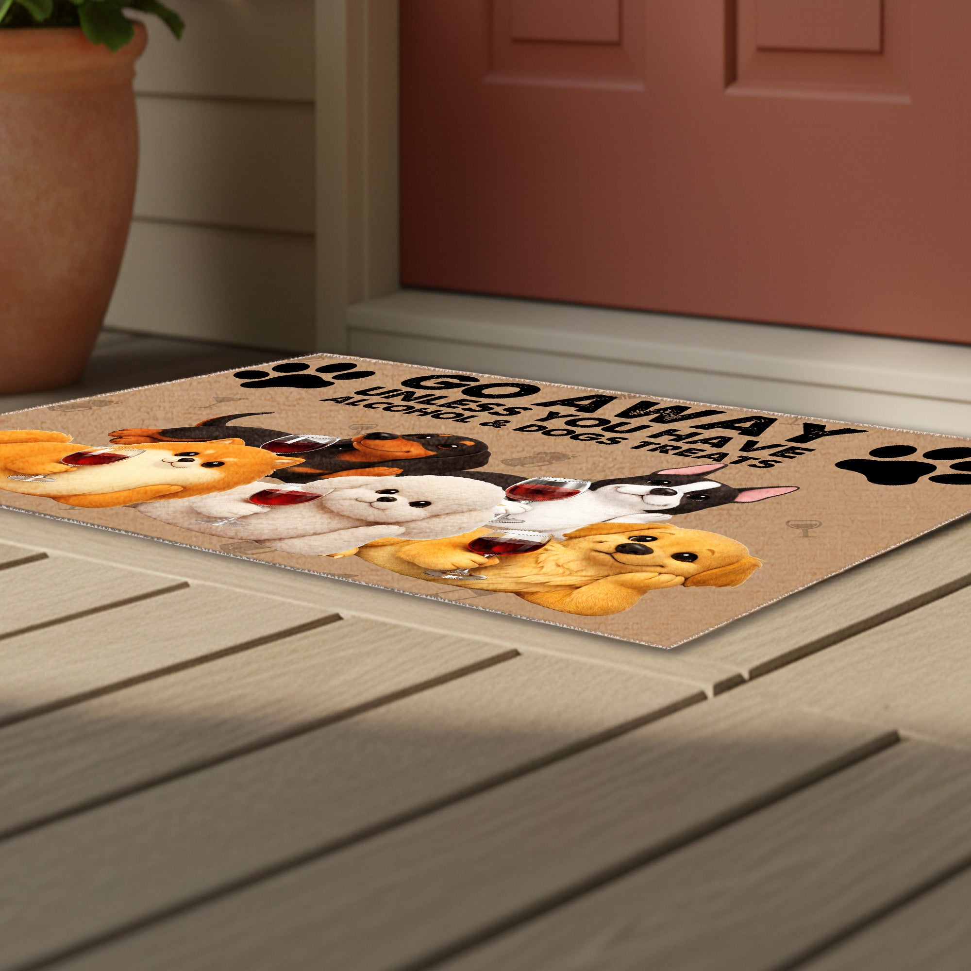 Custom Door Mat - Personalized 3D Dog Breed - Welcome Mat Gift For Dog Lovers
