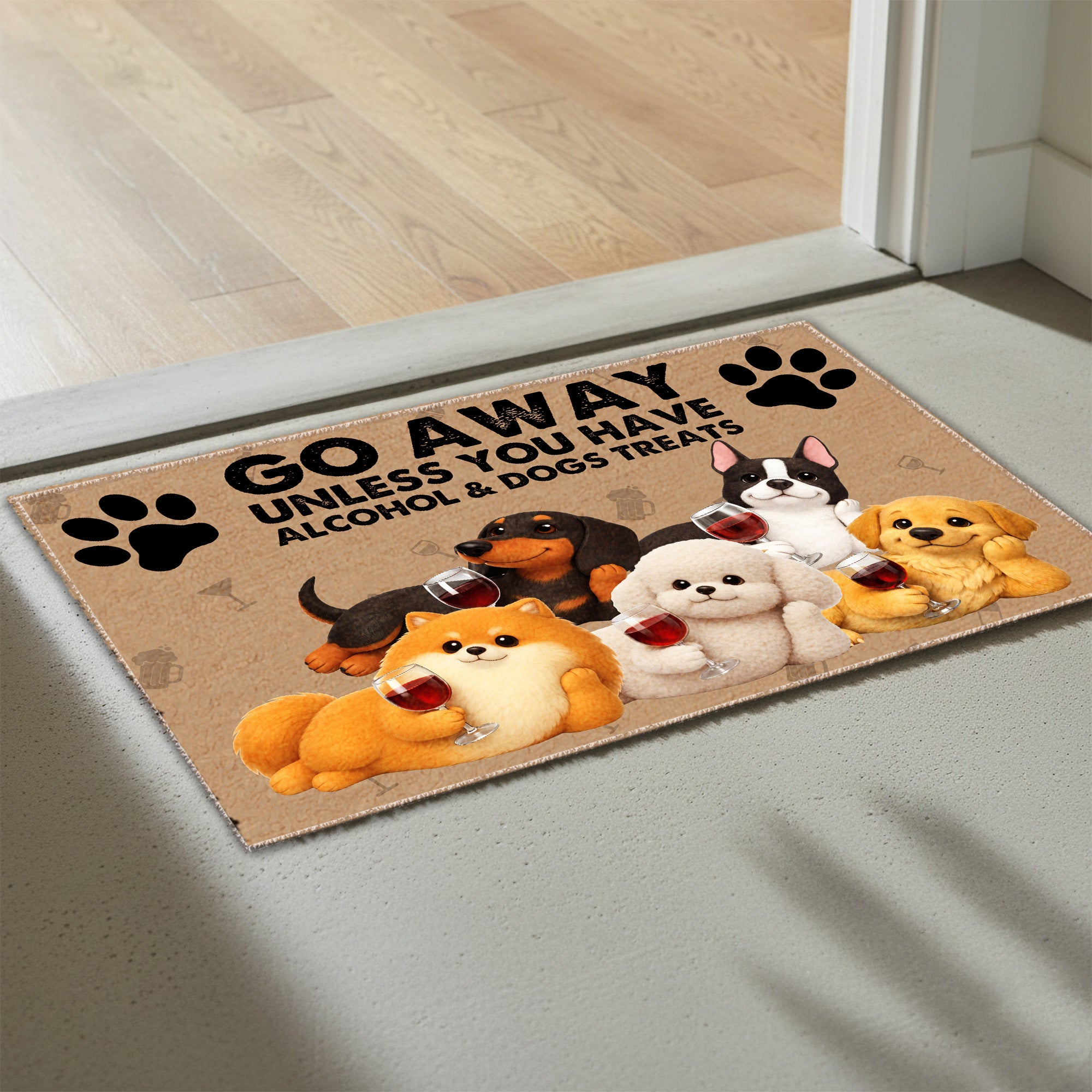 Custom Door Mat - Personalized 3D Dog Breed - Welcome Mat Gift For Dog Lovers