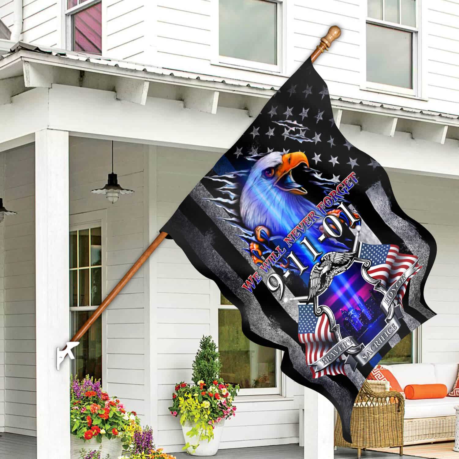 Patriot_Day_Memorial_Flag_9_11_Tribute_with_Eagle_American_Flags-140725-1-mk8