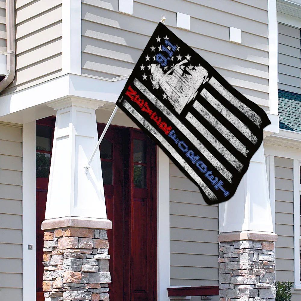 Patriotic Memorial Flag - 9/11 Never Forget American Flag Tribute Design-W180725-01-mk-2