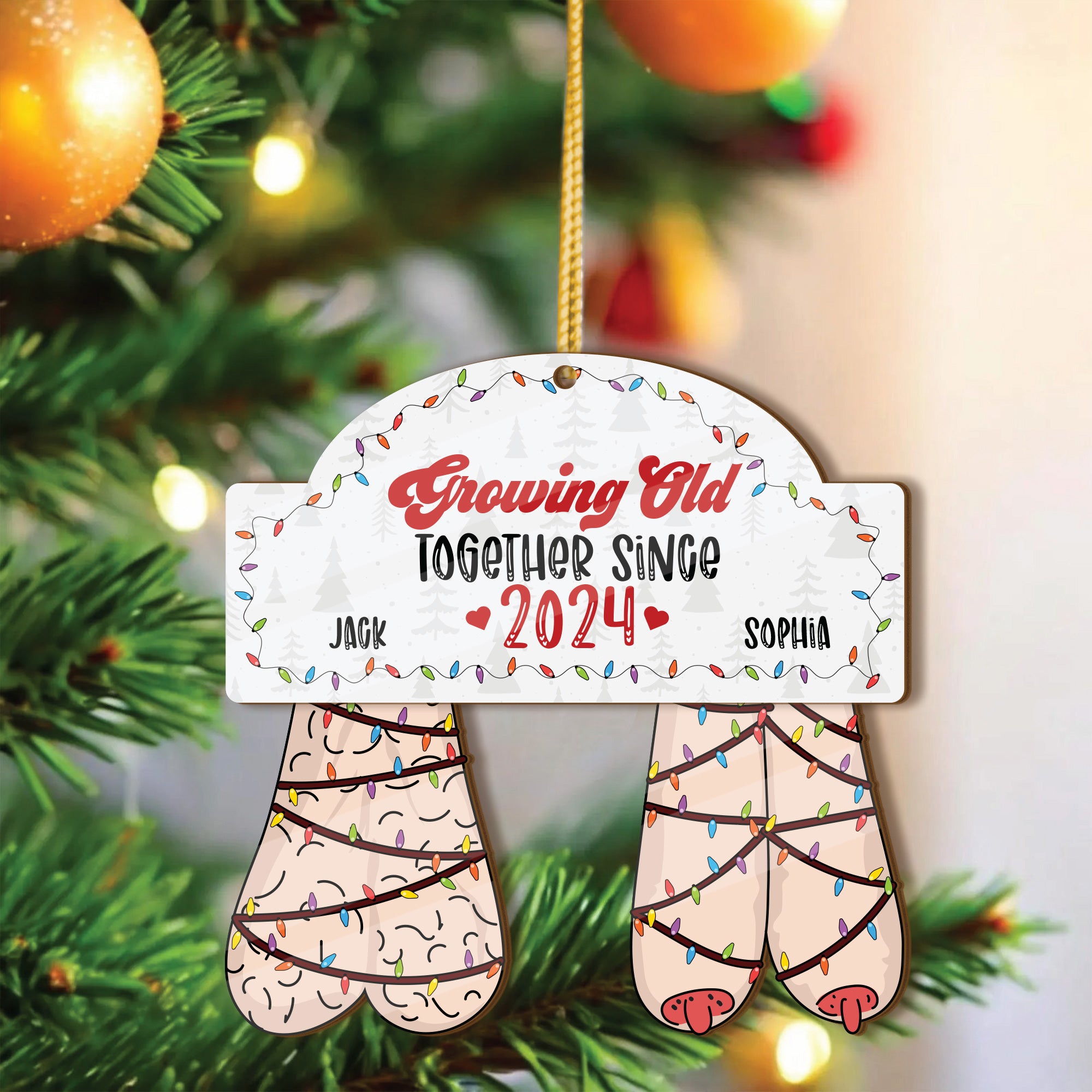 Personalized Hilarious Shaking Ornament For Couples-P2509-1204-mk1
