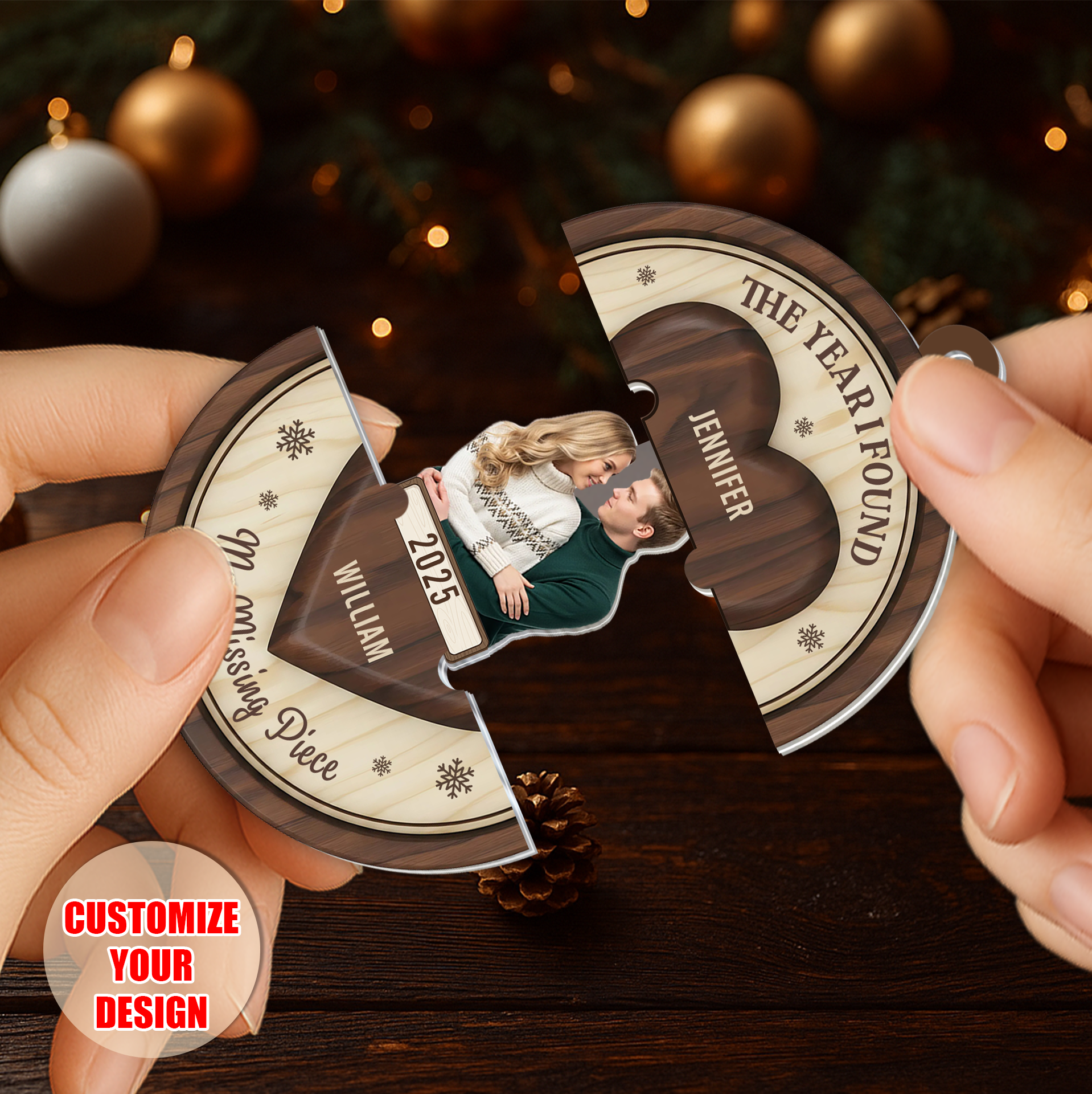 Personalized Sliding Reveal Acrylic Keychain - Custom Photo Gift For Couples-P2509-1802_1-Mk7