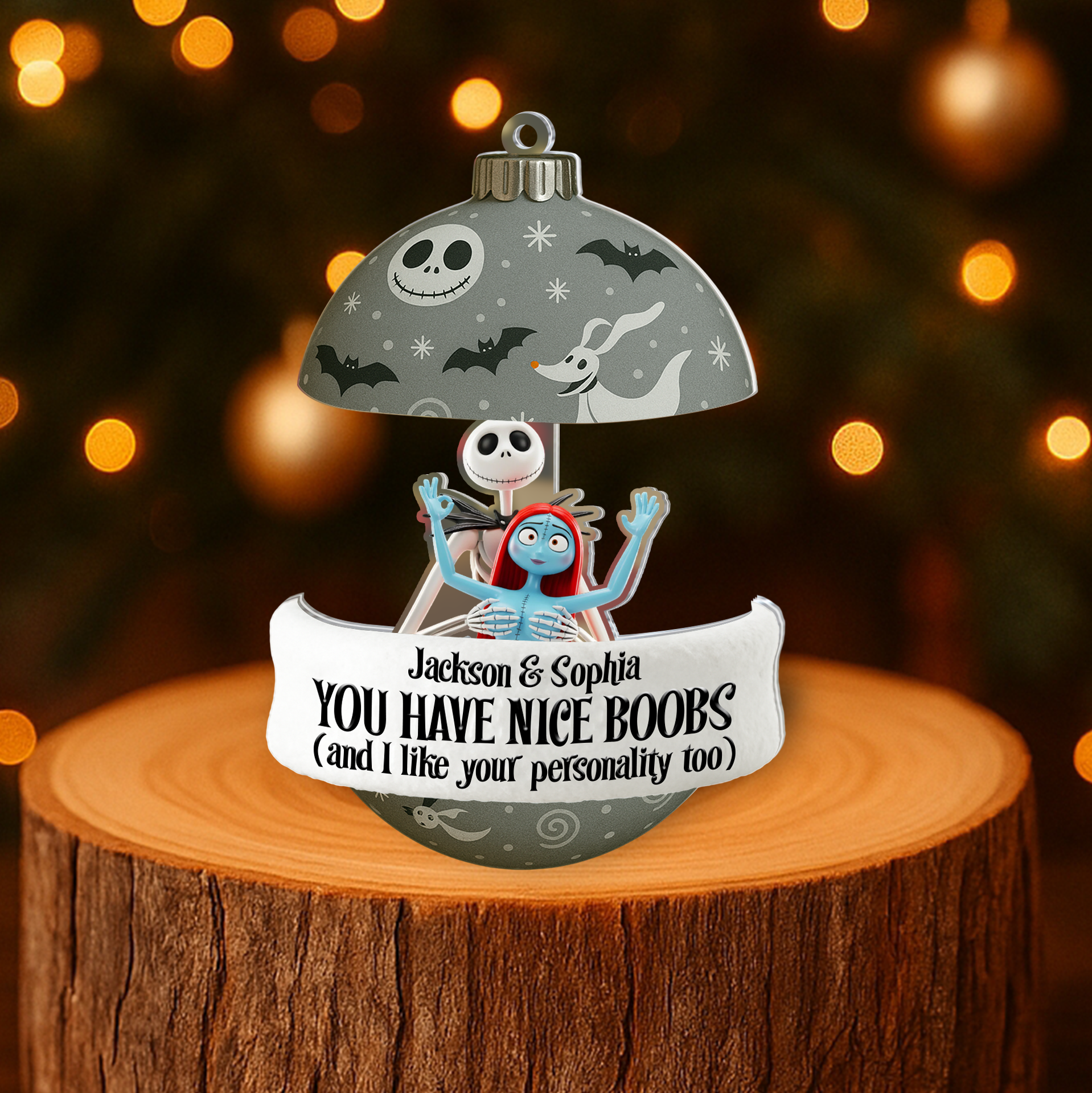 Personalized Sliding Reveal Acrylic Keychain - Funny Couple Gift for Lovers or Friends-P2510-2203-mk1