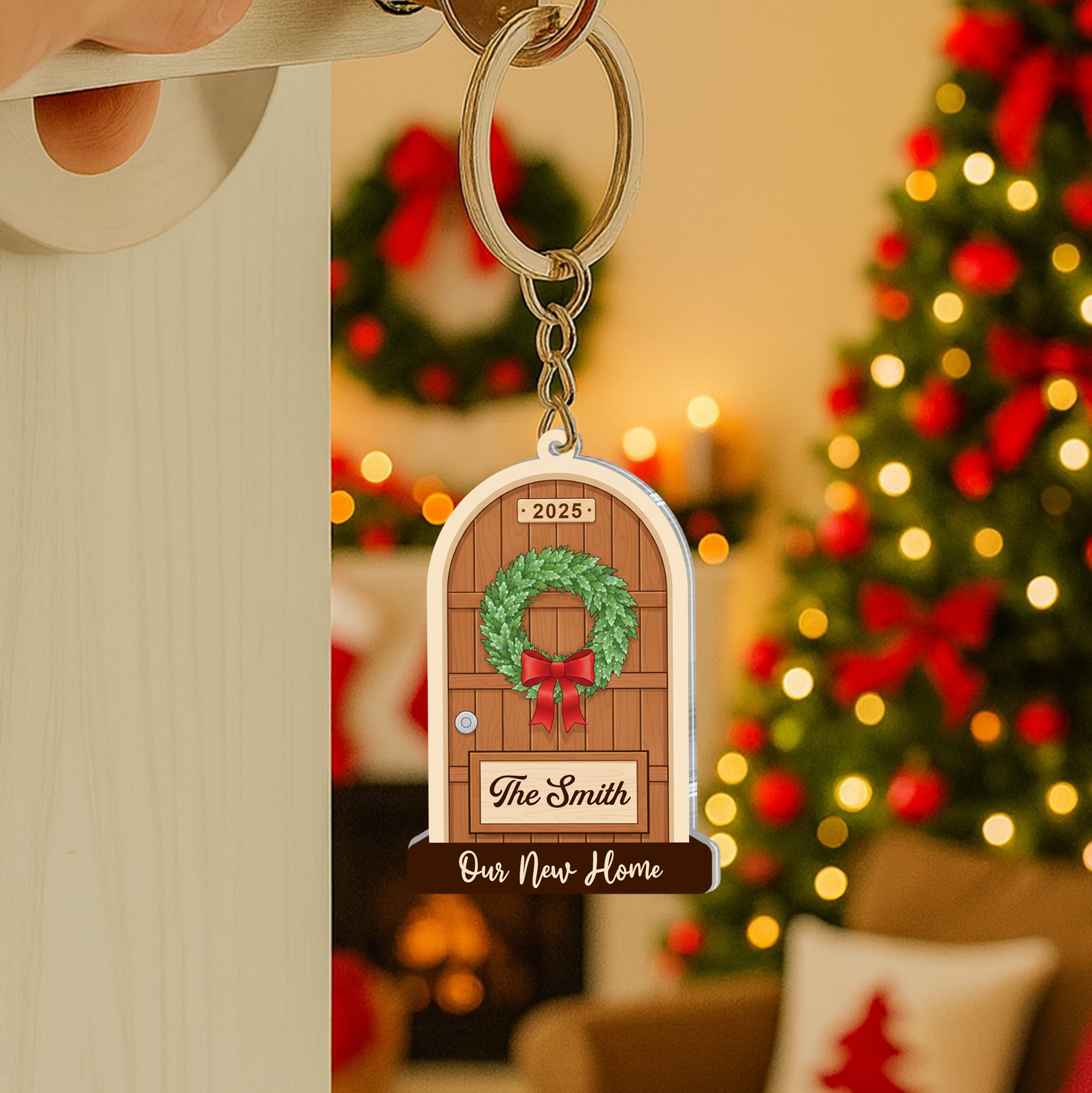 Personalized Sliding Reveal Acrylic Keychain - Unique Couple Gift-P2509-2302-mk2