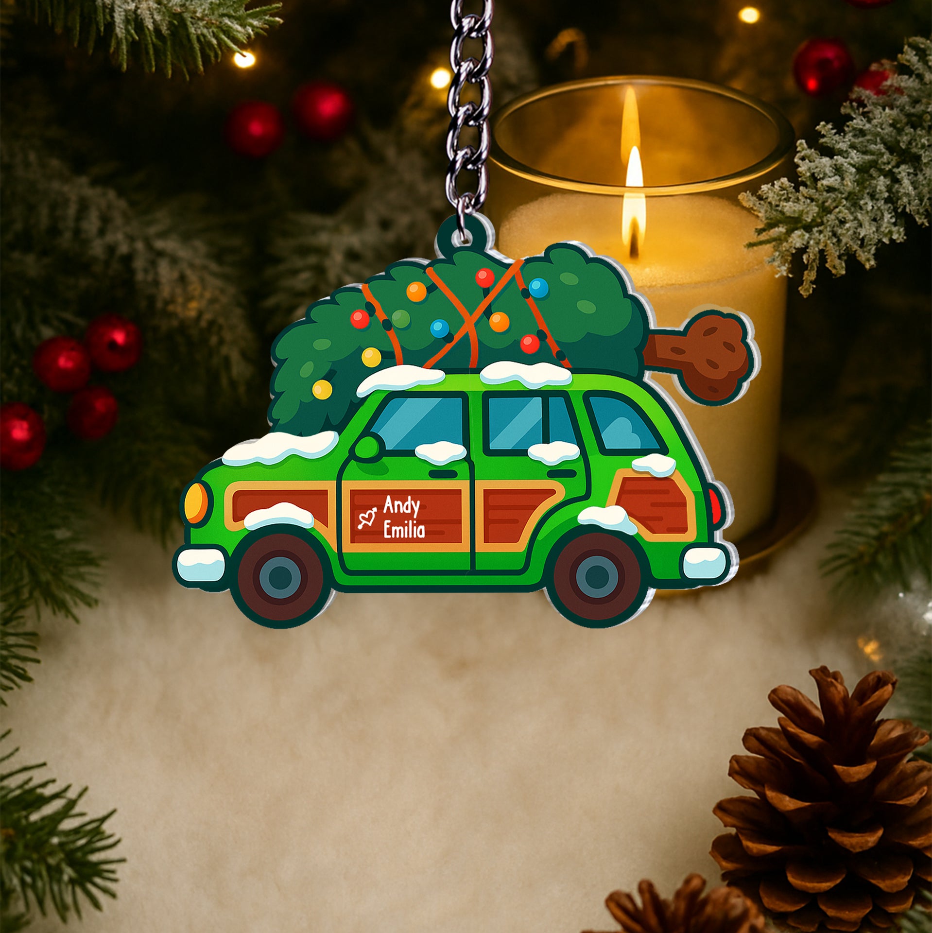 Personalized Sliding Reveal Keychain - Custom Name Cute Hidden Message Gift for Couples-P2511-1701-mk2