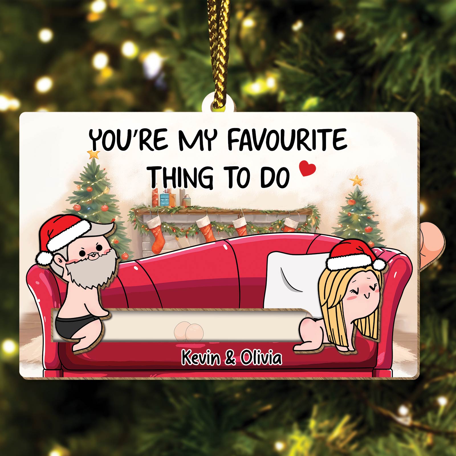 Personalized Wooden Slider Card - Romantic Gift for Couples-Mk-9