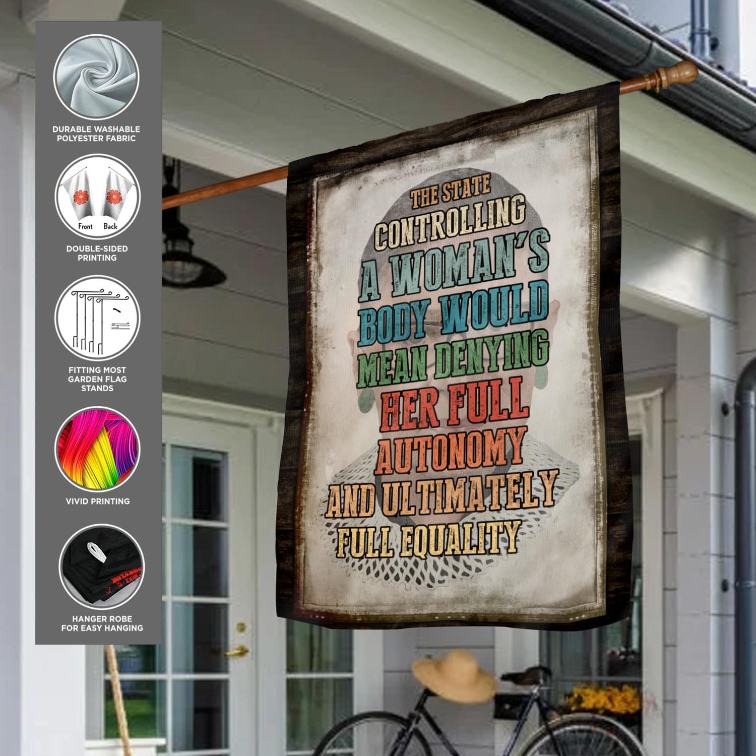 Pro-Choice Feminist Flag - Defending Bodily Autonomy and Gender Equality-W170725-02-mk-5