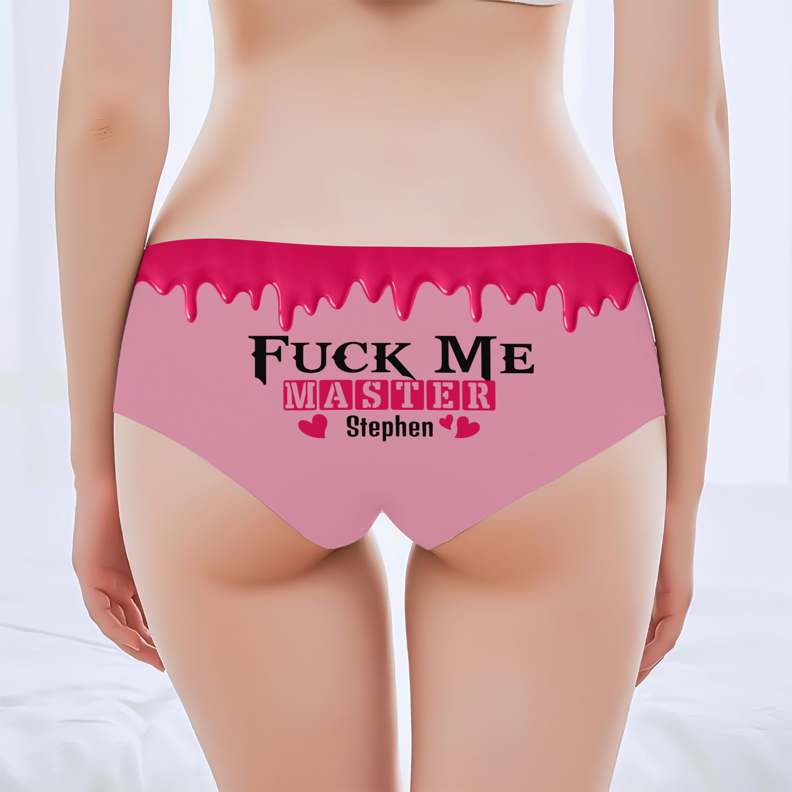Sexy Romantic Gift - Personalized Women’s Underwear With Bold Naughty Message-mk-4