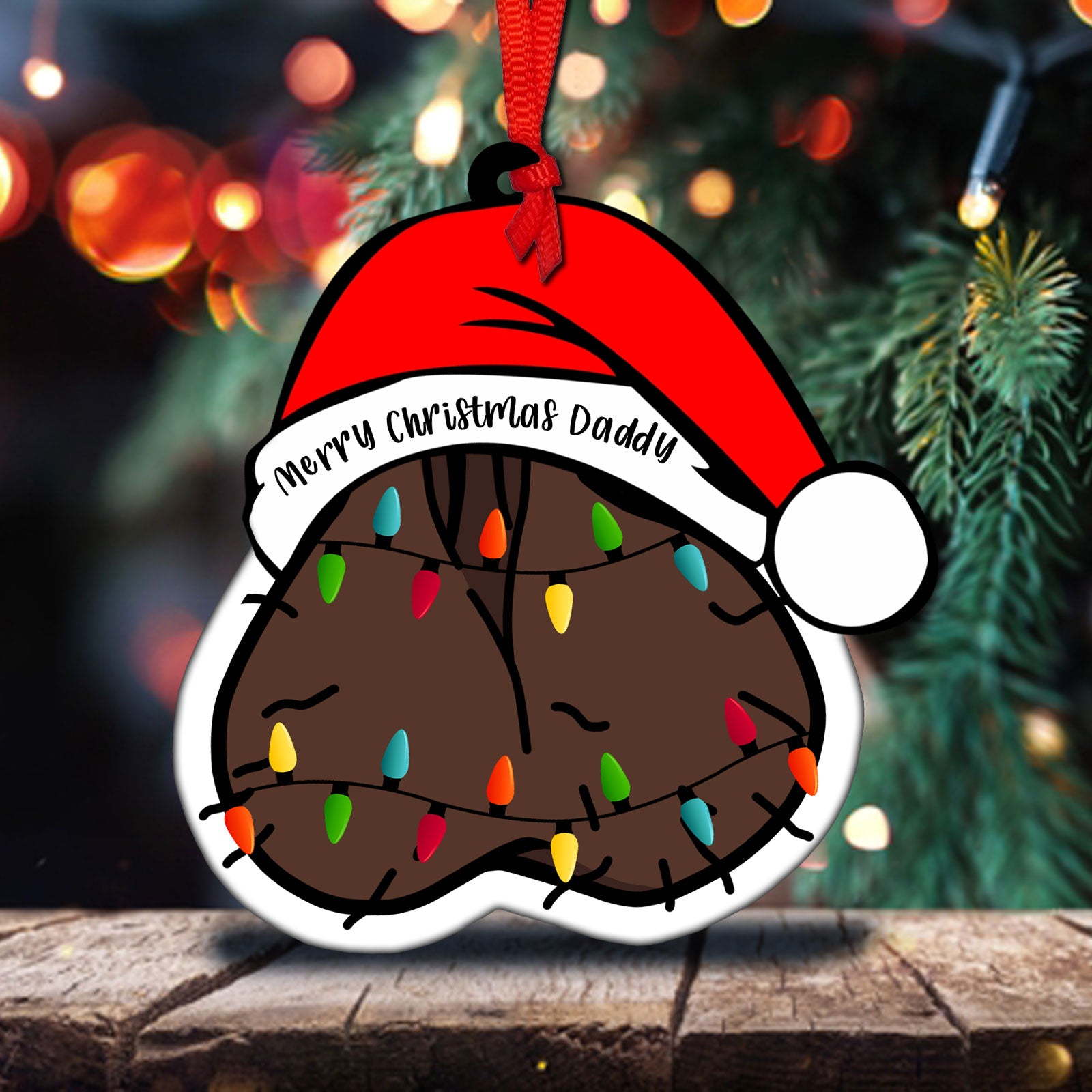 We Used To Live In Your Balls - Personalized Shaking Ornament-P2509-0804-mk2
