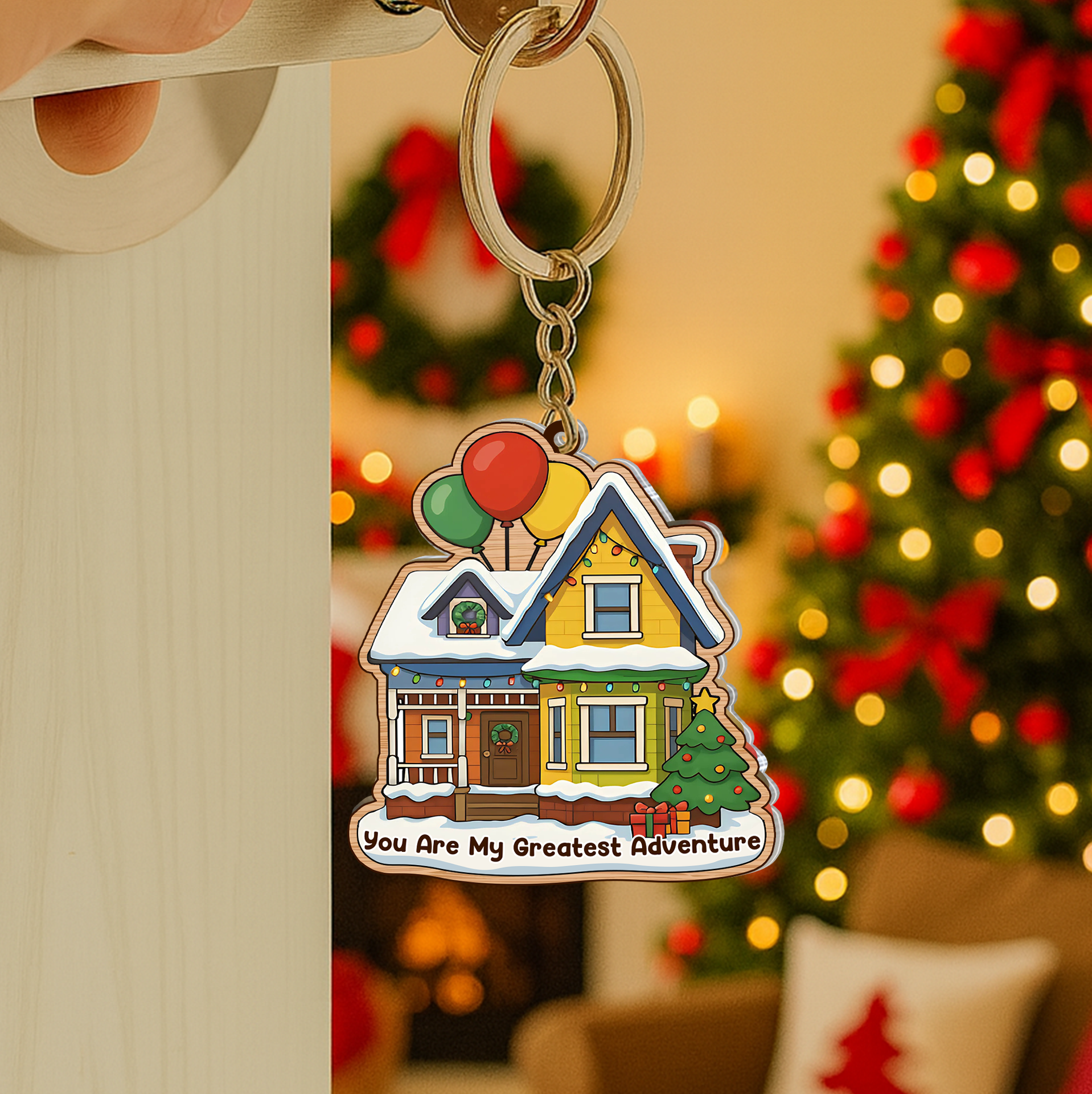 You Are My Greatest Adventure - Personalized Sliding Reveal Acrylic Keychain-P2509-0806-mk5