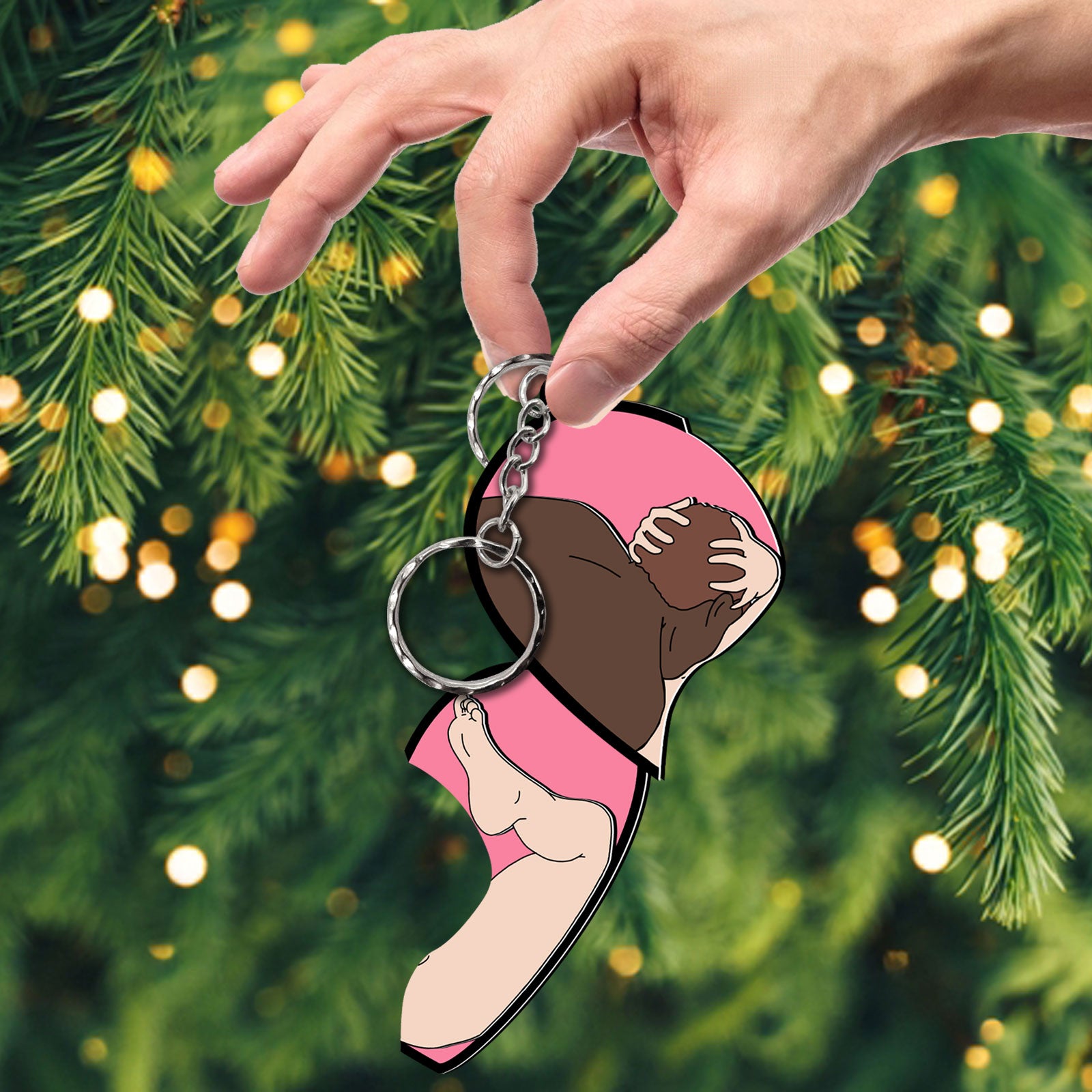 You Are My Missing Piece - Personalized 2 Layered Acrylic Puzzle Keychain-P2509-0908-mk2